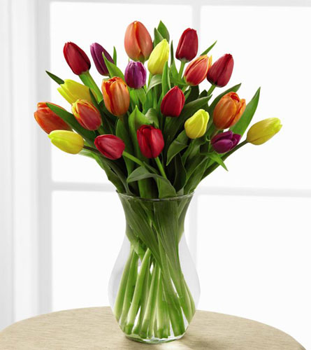 Deluxe Bright Lights Tulip Bouquet