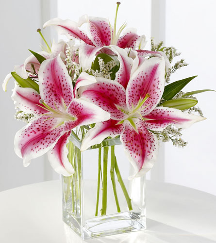 Nature's Wonders Florist - Thank You Flowers - Pink Lily Bouquet